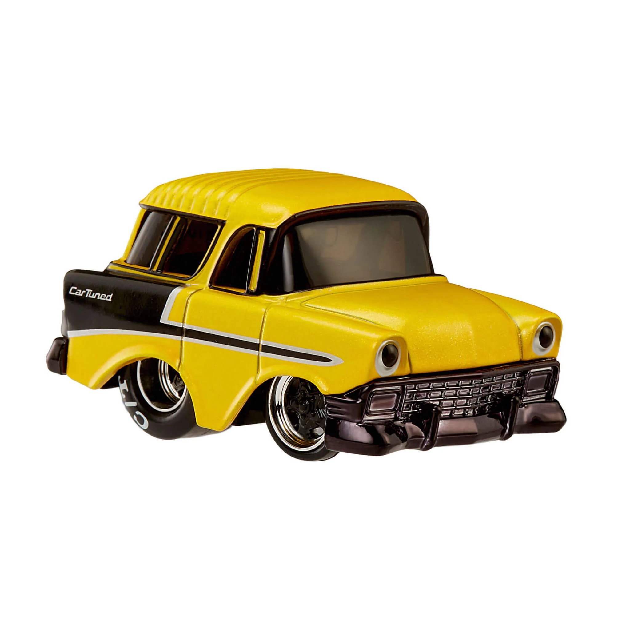 CarTuned Series 4 - 1956 Chevy Nomad (Pro Street) - Black/Yellow Diecast Vehicle