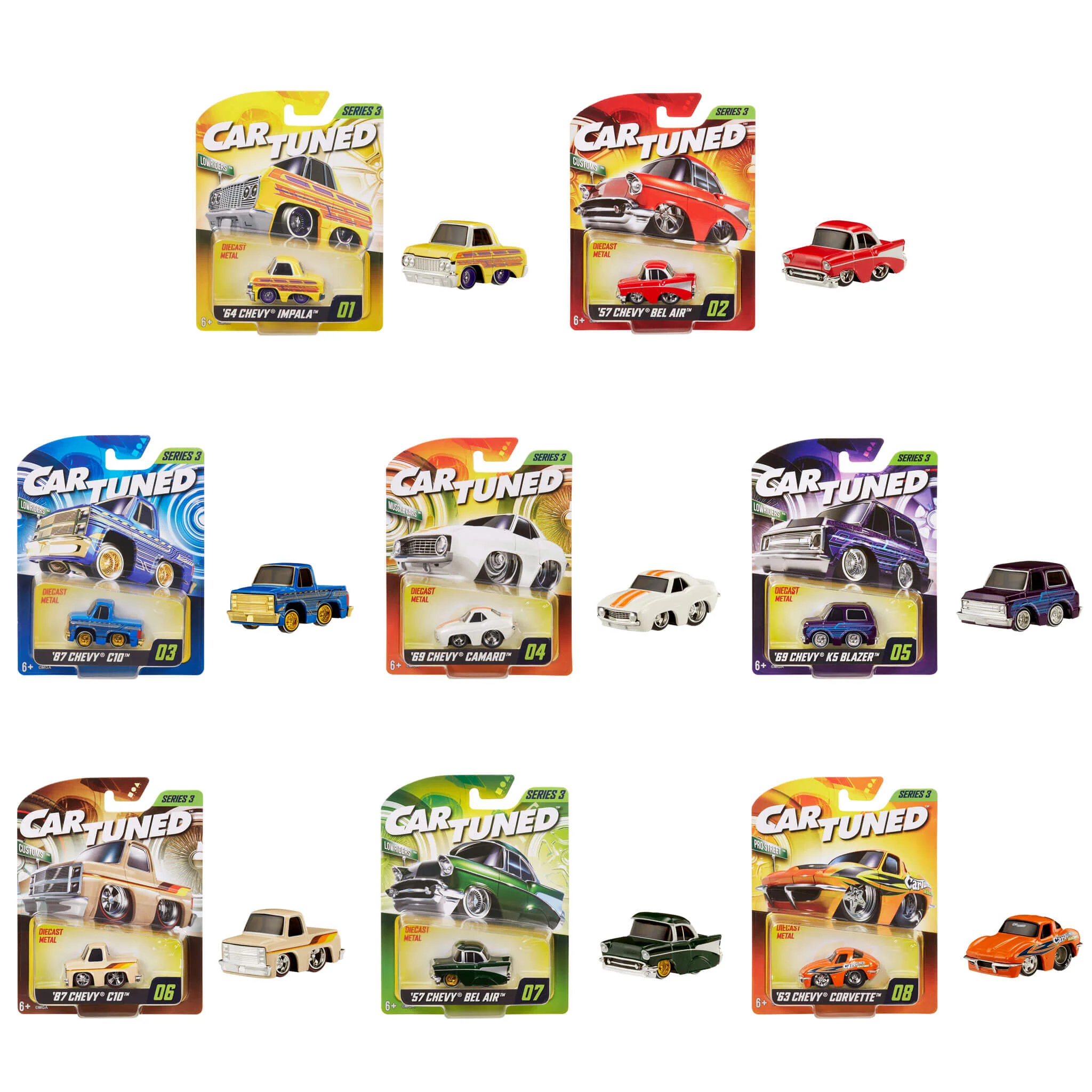 139-cartuned-series-3-8-pack-diecast-vehicles-3.webp CarTuned Series 3 - 8 Pack Diecast Vehicles