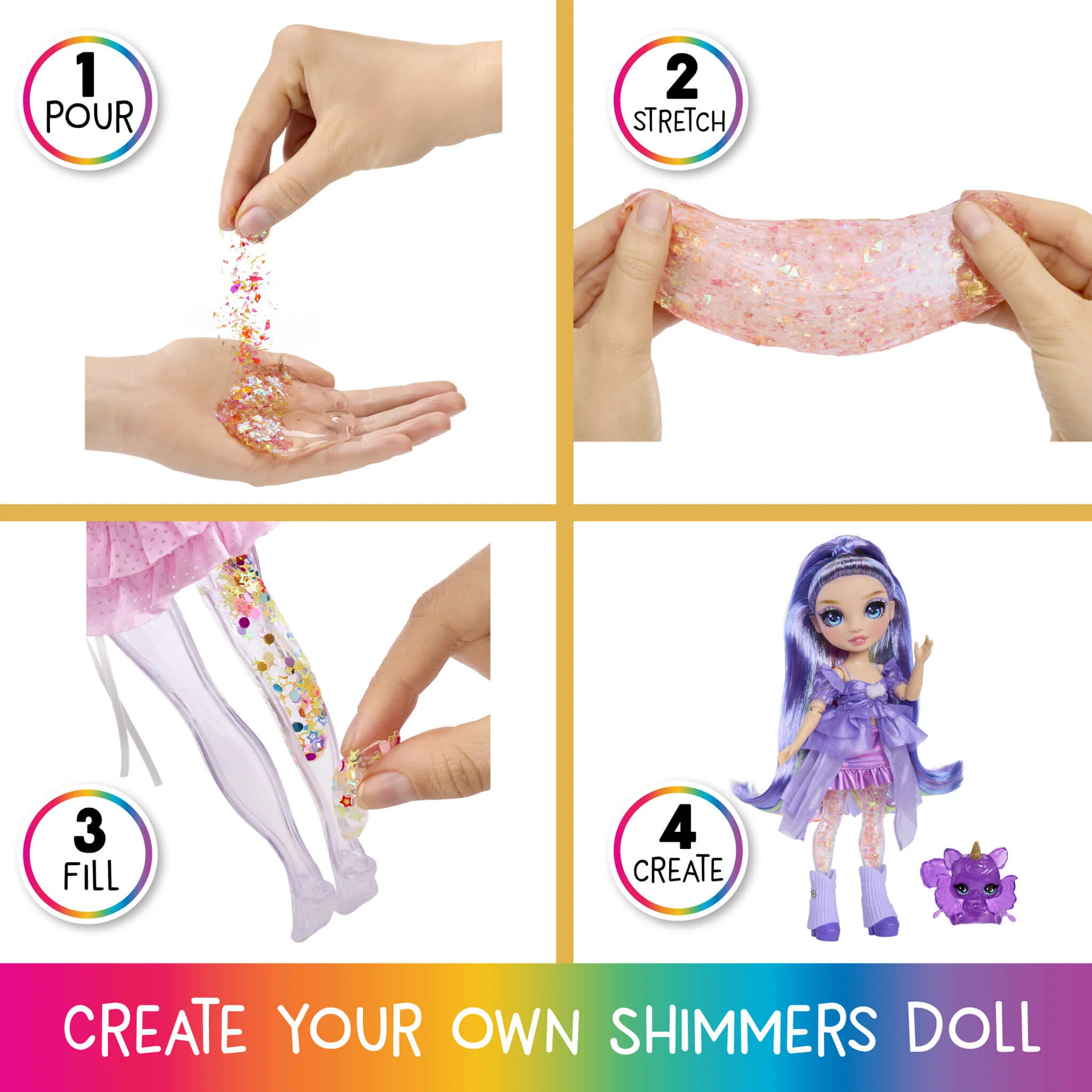 150-rainbow-high-rainbow-shimmers-with-slime-violet-purple-11-doll-create-a-rainbow-fashion-doll-4.webp Rainbow High Rainbow Shimmers with Slime – Violet, Purple 11” Doll, Create a Rainbow Fashion Doll