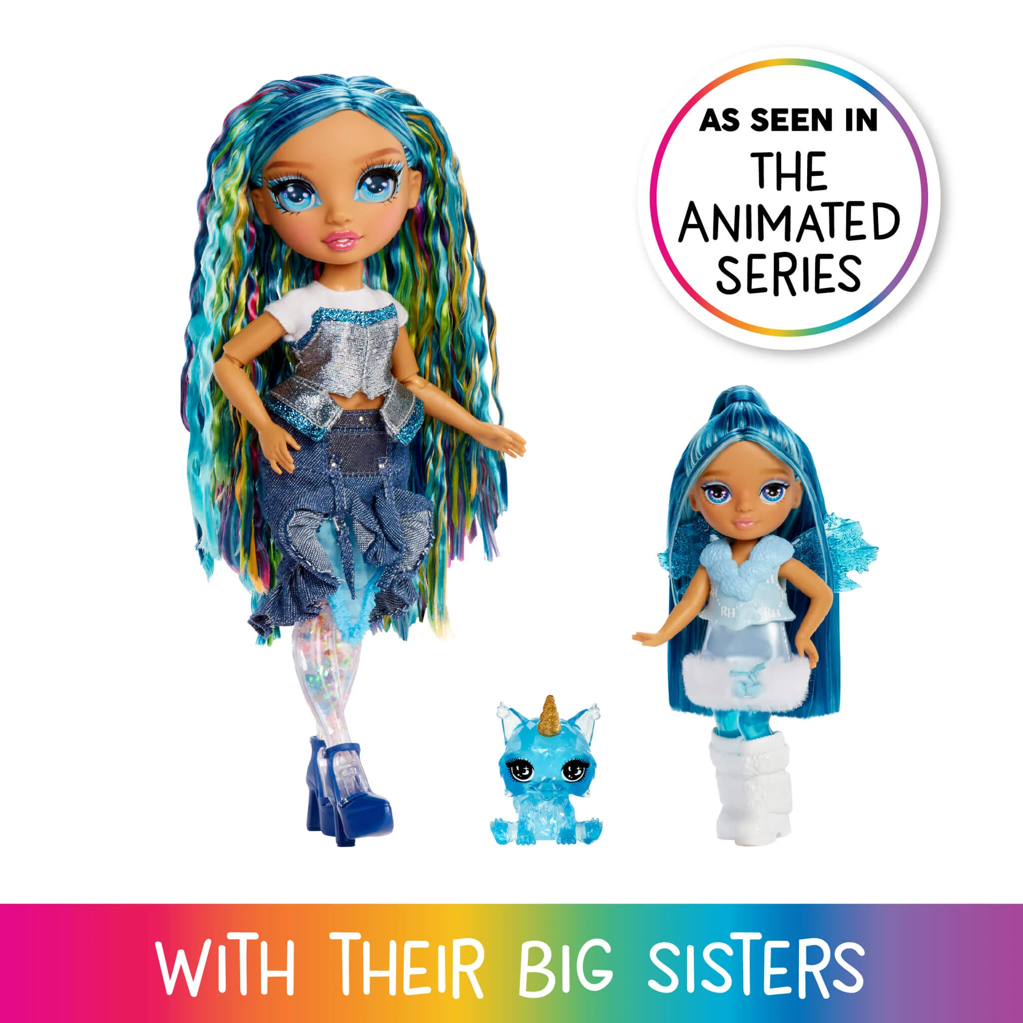 155-rainbow-high-littles-rainbow-fantasy-fairies-with-pet-sapphire-blue-5-5-posable-small-doll-fantasy-dog-pet-4.webp Rainbow High Littles Rainbow Fantasy Fairies with Pet – Sapphire, Blue, 5.5" Posable Small Doll & Fantasy Dog Pet