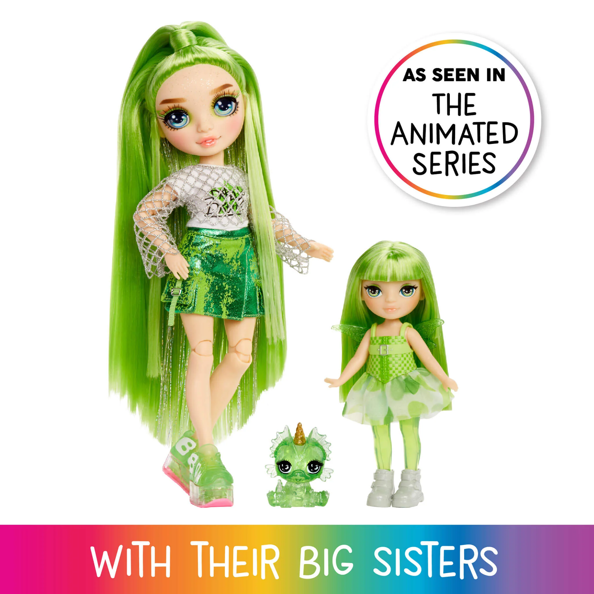 157-rainbow-high-littles-rainbow-fantasy-fairies-with-pet-emerald-green-5-5-small-doll-fantasy-dragon-pet-4.webp Rainbow High Littles Rainbow Fantasy Fairies with Pet – Emerald, Green 5.5" Small Doll & Fantasy Dragon Pet