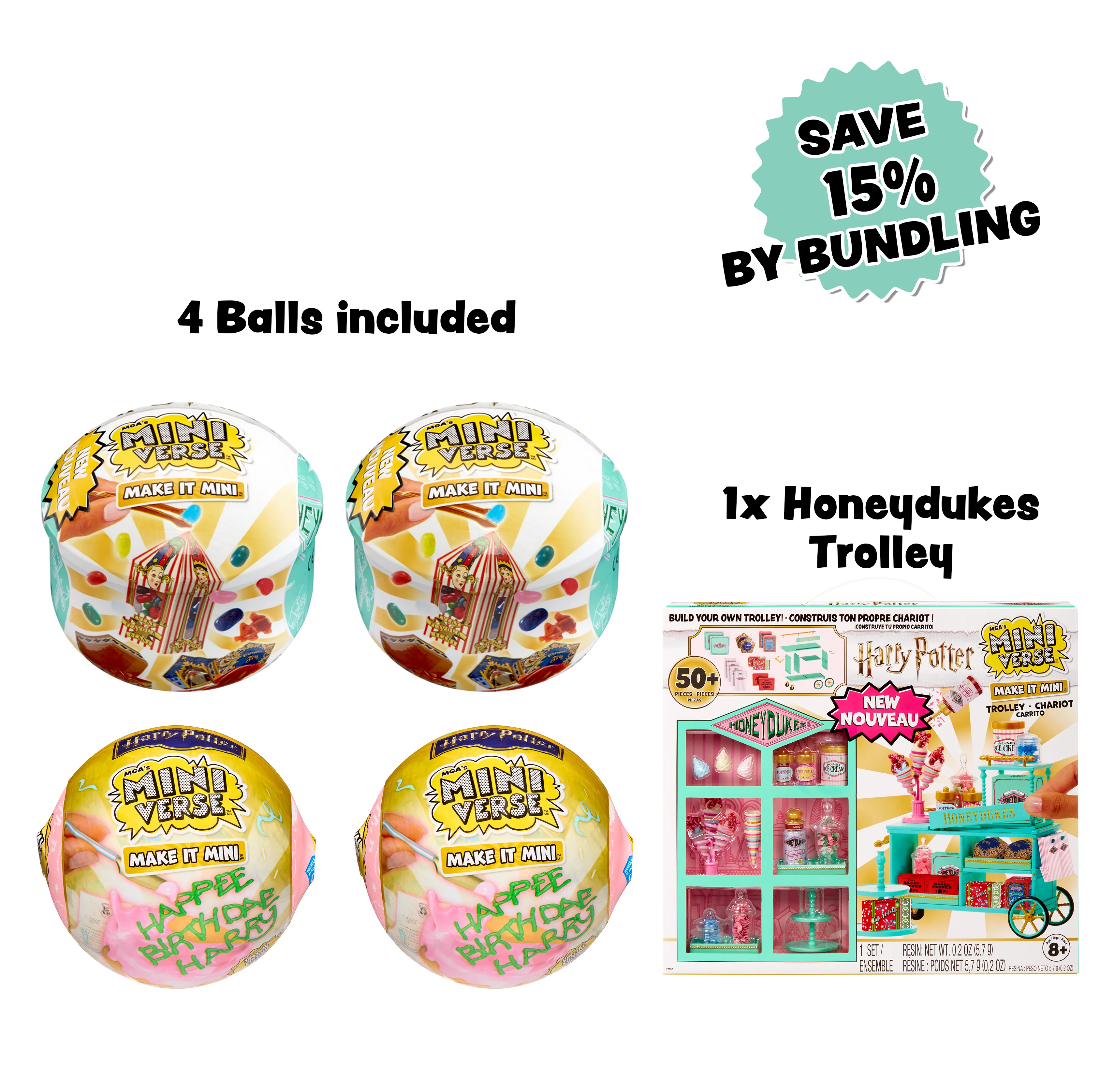 MGA's Miniverse Make It Mini Harry Potter Honeydukes Bundle - Save 15% by bundling
