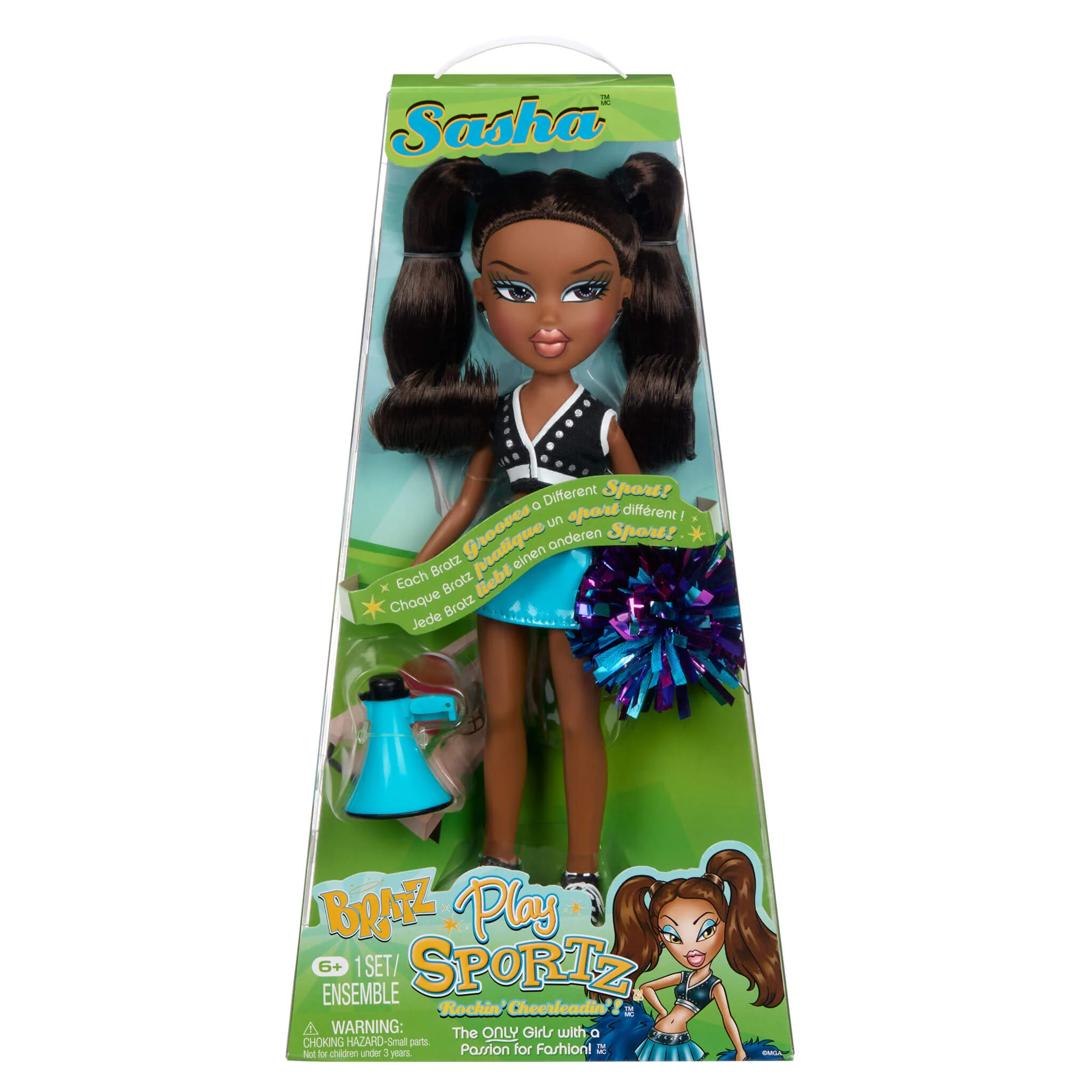 Bratz Play Sportz Sasha Fashion Doll - Cheerleading