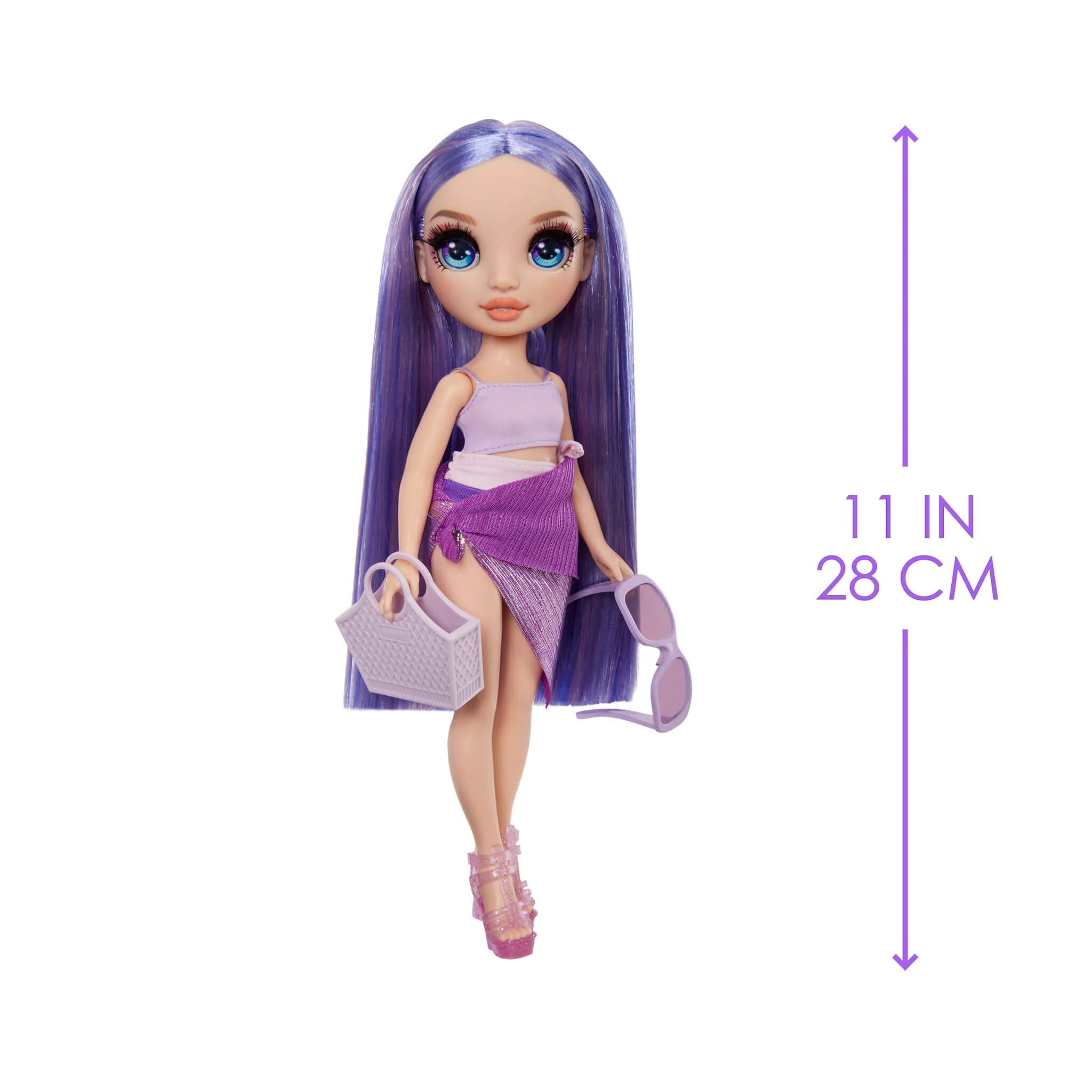 202-rainbow-high-swim-style-violet-purple-11-doll-with-shimmery-wrap-3.webp Rainbow High Swim & Style Violet (Purple) 11” Doll with Shimmery Wrap
