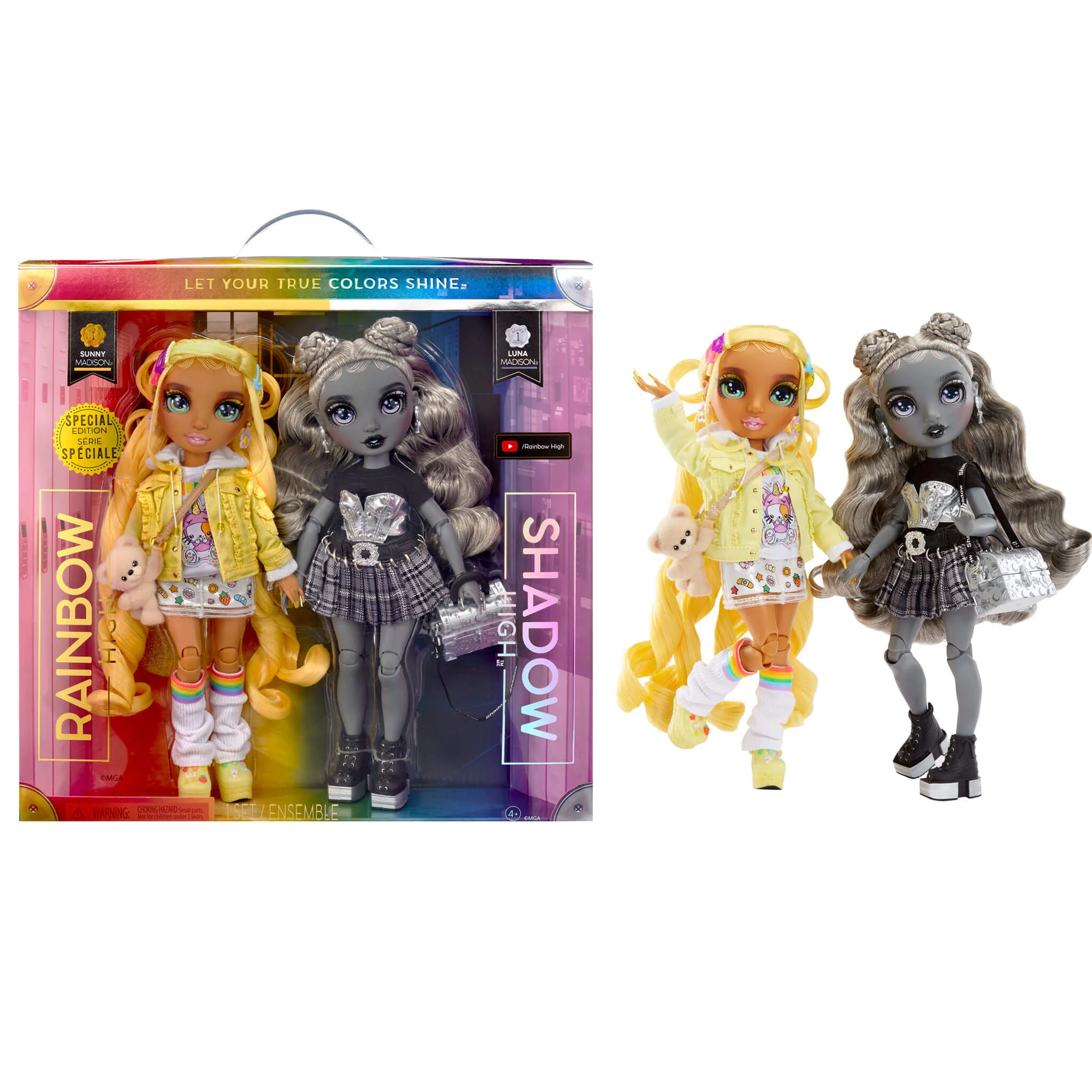 Rainbow High Shadow High Special Edition Madison Twins- 2-Pack Fashion Doll