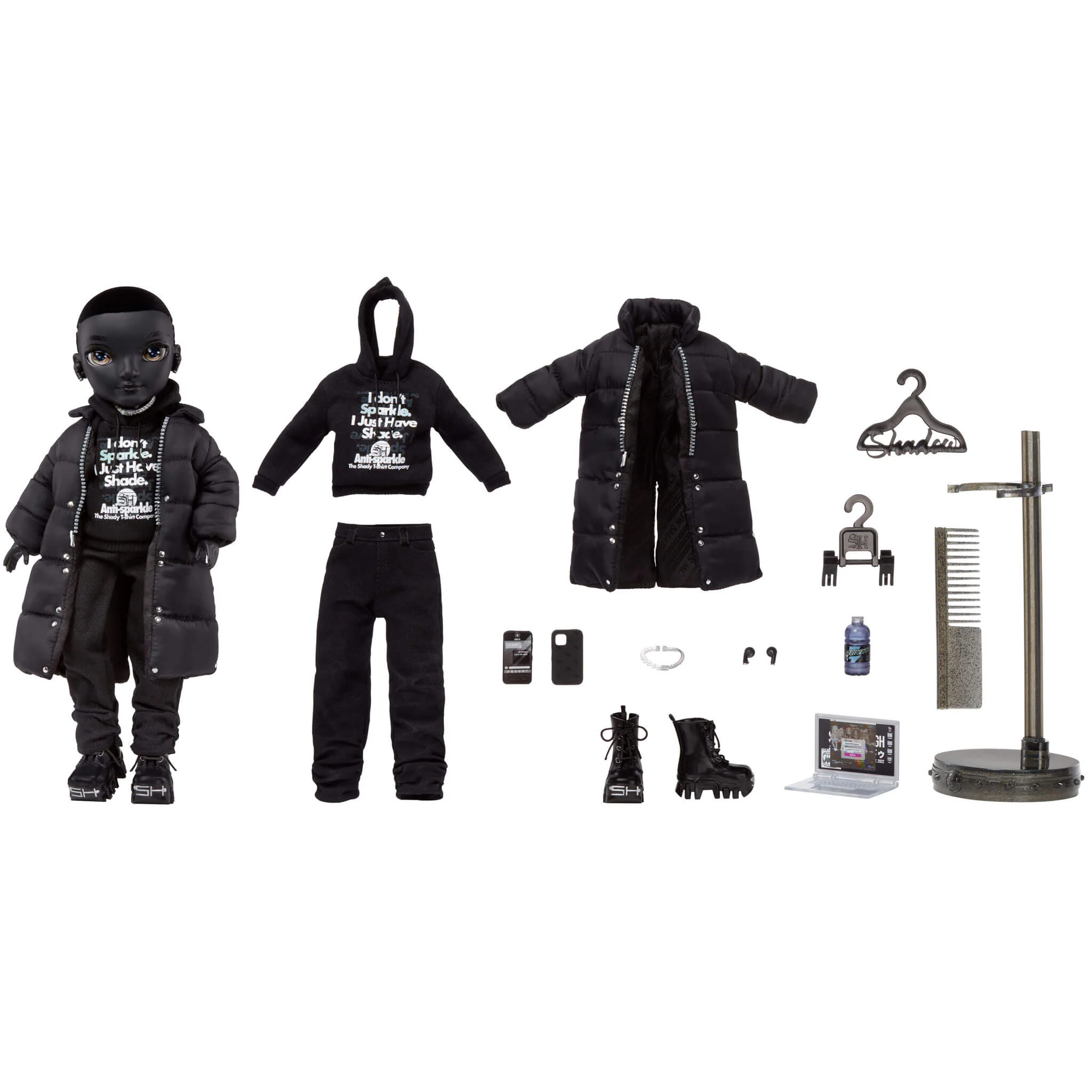 Rainbow High Shadow High Rexx McQueen - Black Color Fashion Doll