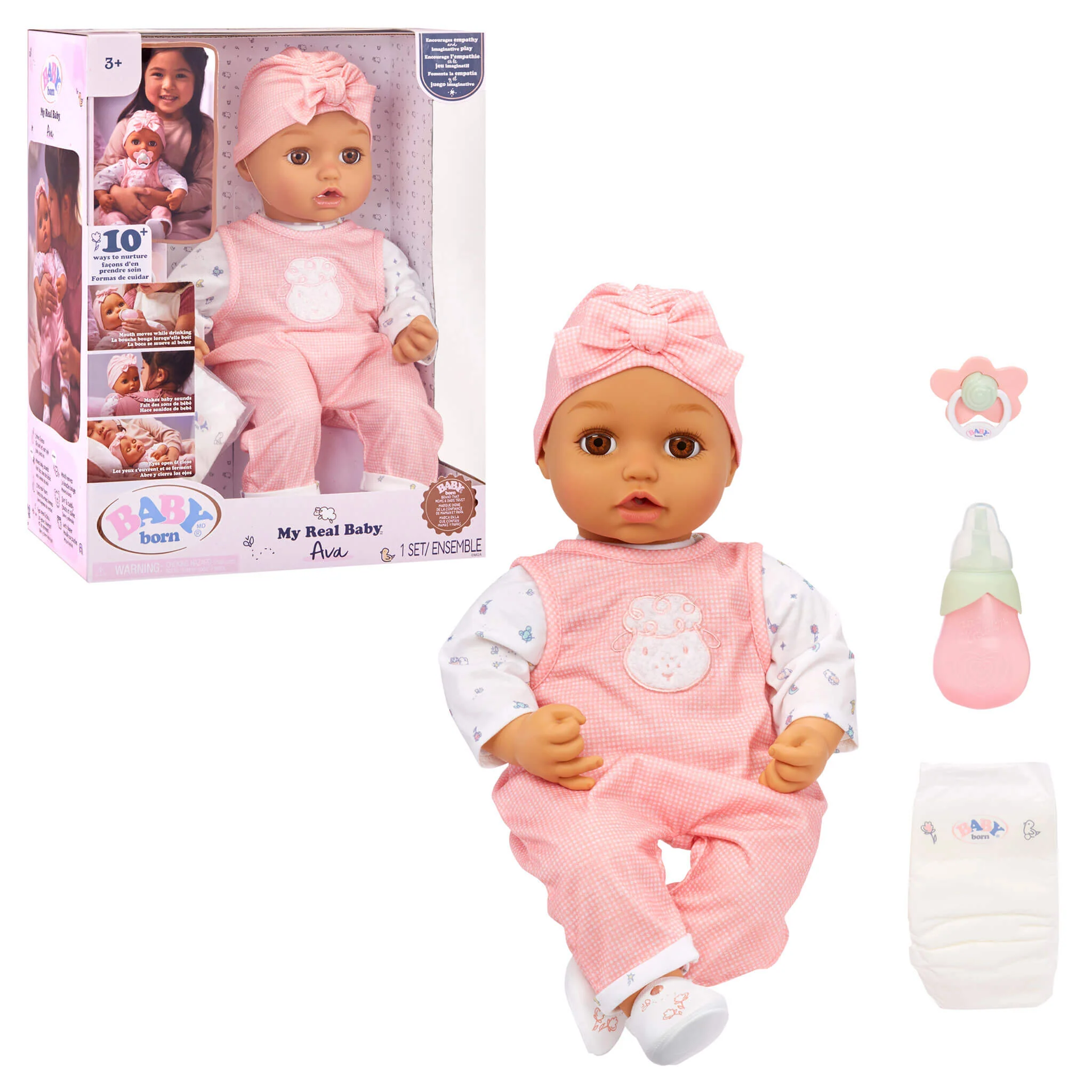 BABY born My Real Baby Doll Ava - Realistic Soft-Bodied Baby Doll