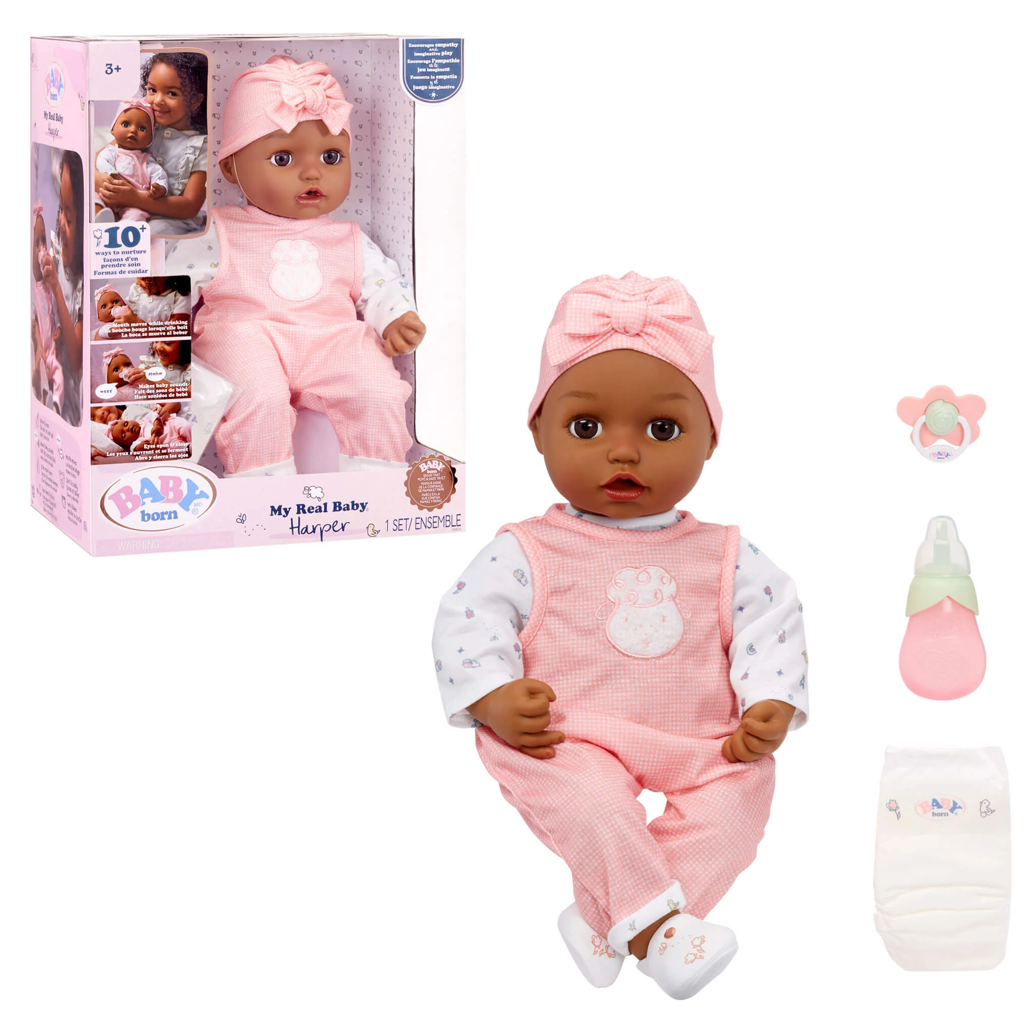 BABY born My Real Baby Doll Harper - Realistic Soft-Bodied Baby Doll