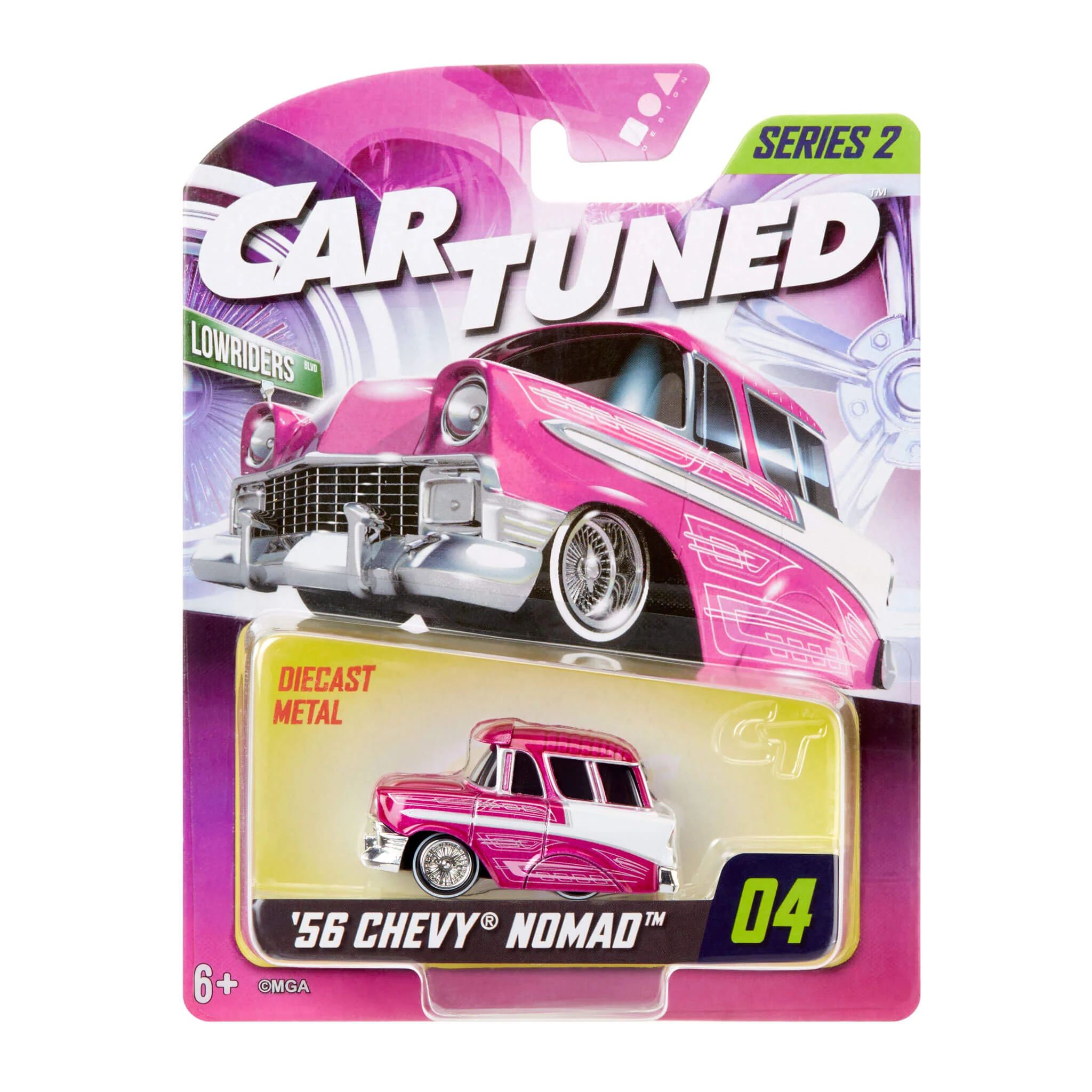 302-cartuned-series-2-1956-chevy-nomad-kandy-pink-diecast-vehicle-5.webp CarTuned Series 2 - 1956 Chevy Nomad (Kandy Pink) Diecast Vehicle