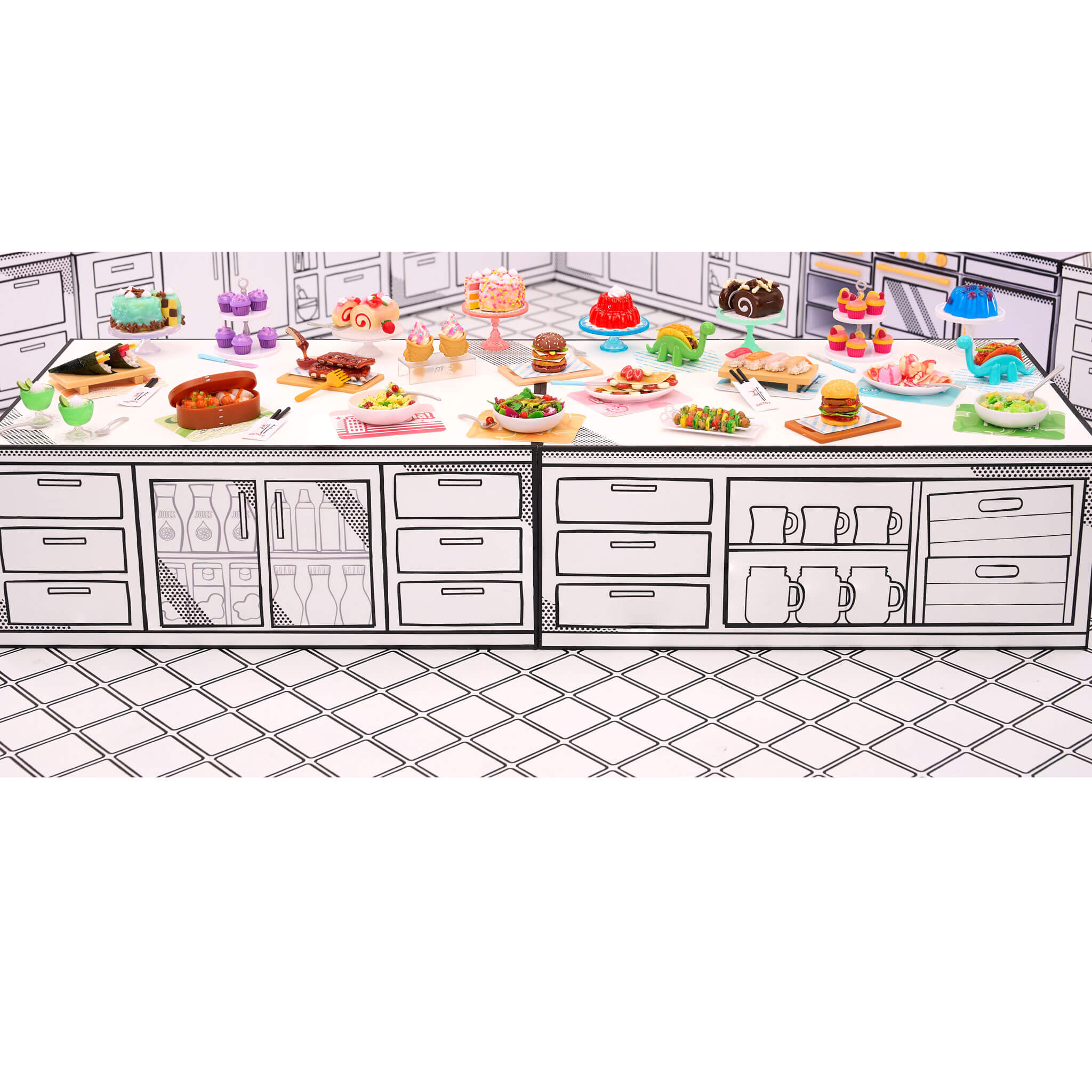 MGA's Miniverse Make It Mini Food Cafe Series 3 Mini Collectibles Complete Collection