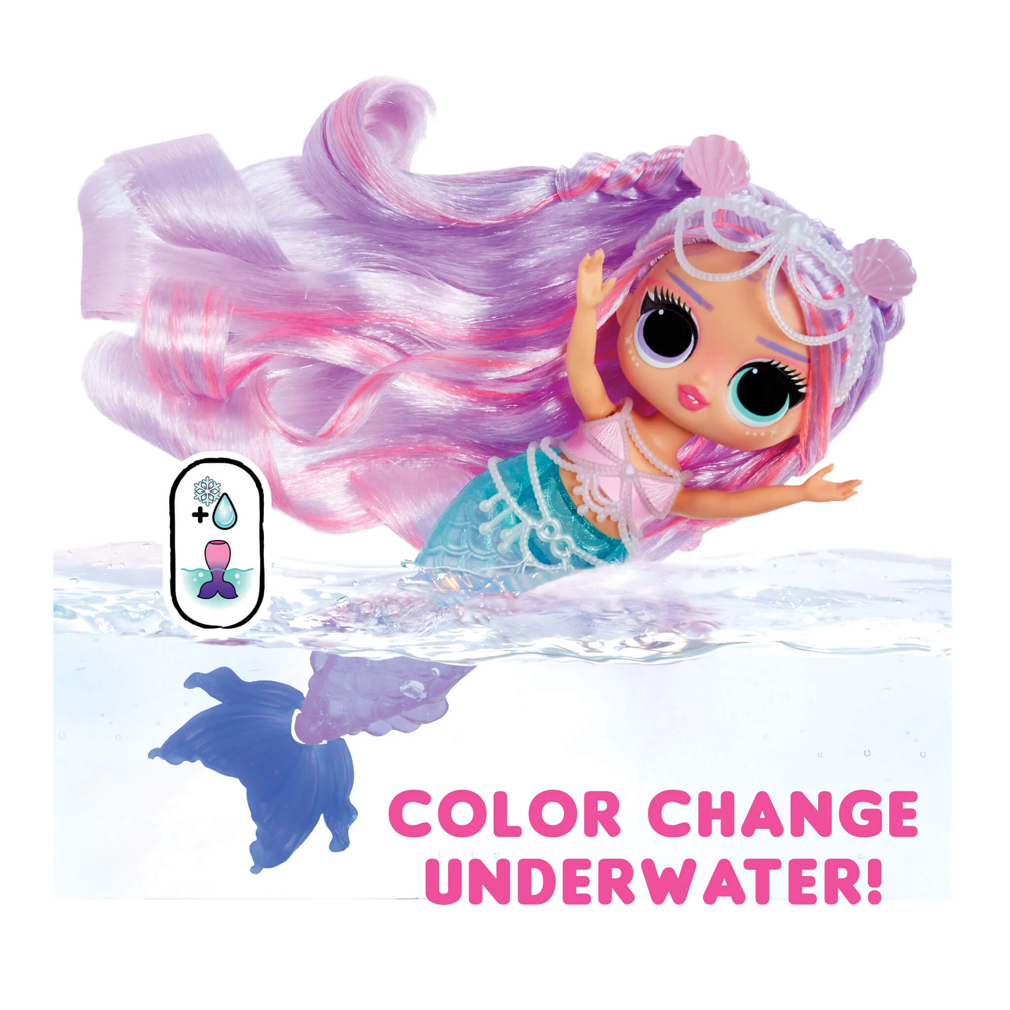 LOL Surprise Tweens Mermaid Lana Marine Fashion Doll with Color Changing Tail