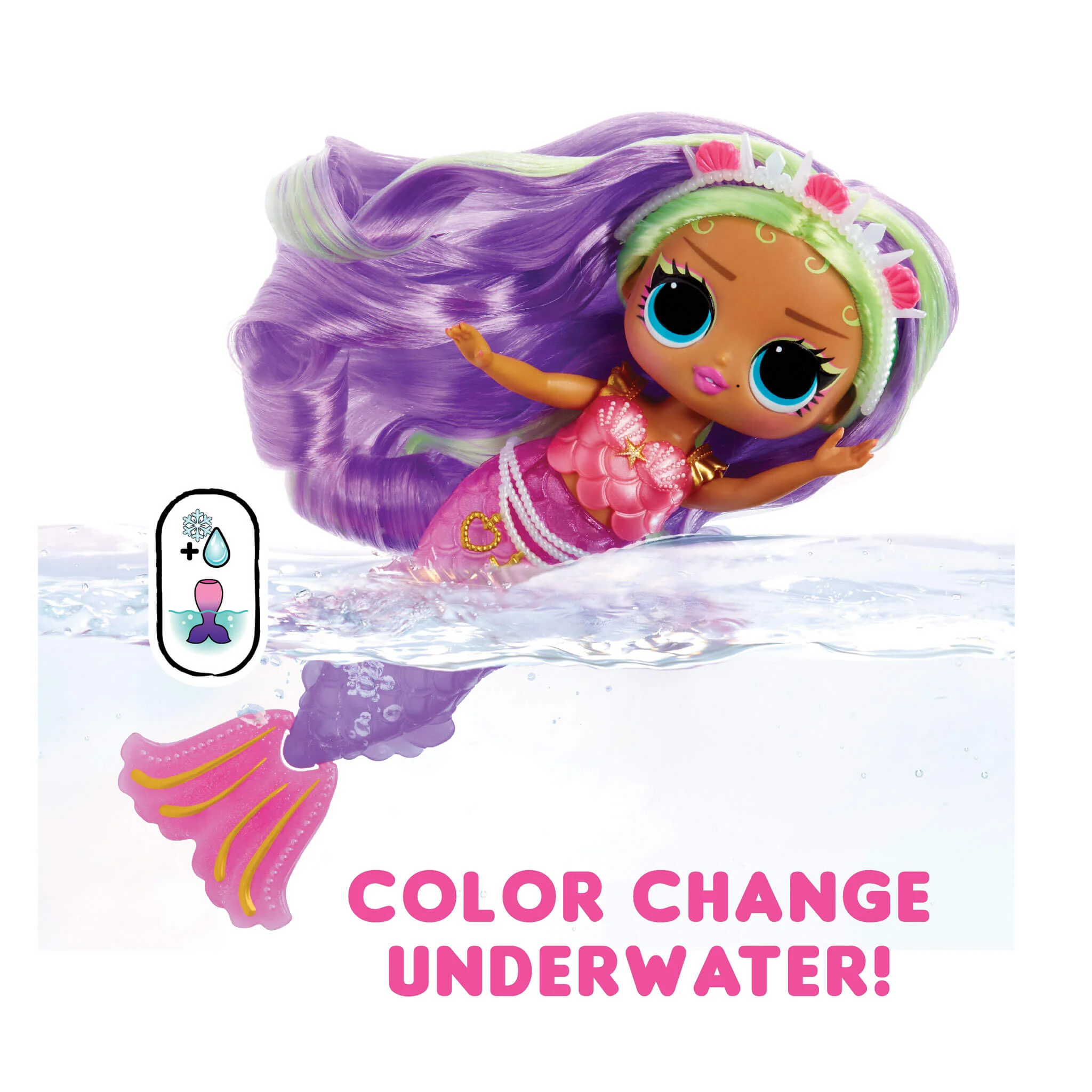 LOL Surprise Tweens Mermaid Cleo Clove Fashion Doll with Color Changing Tail