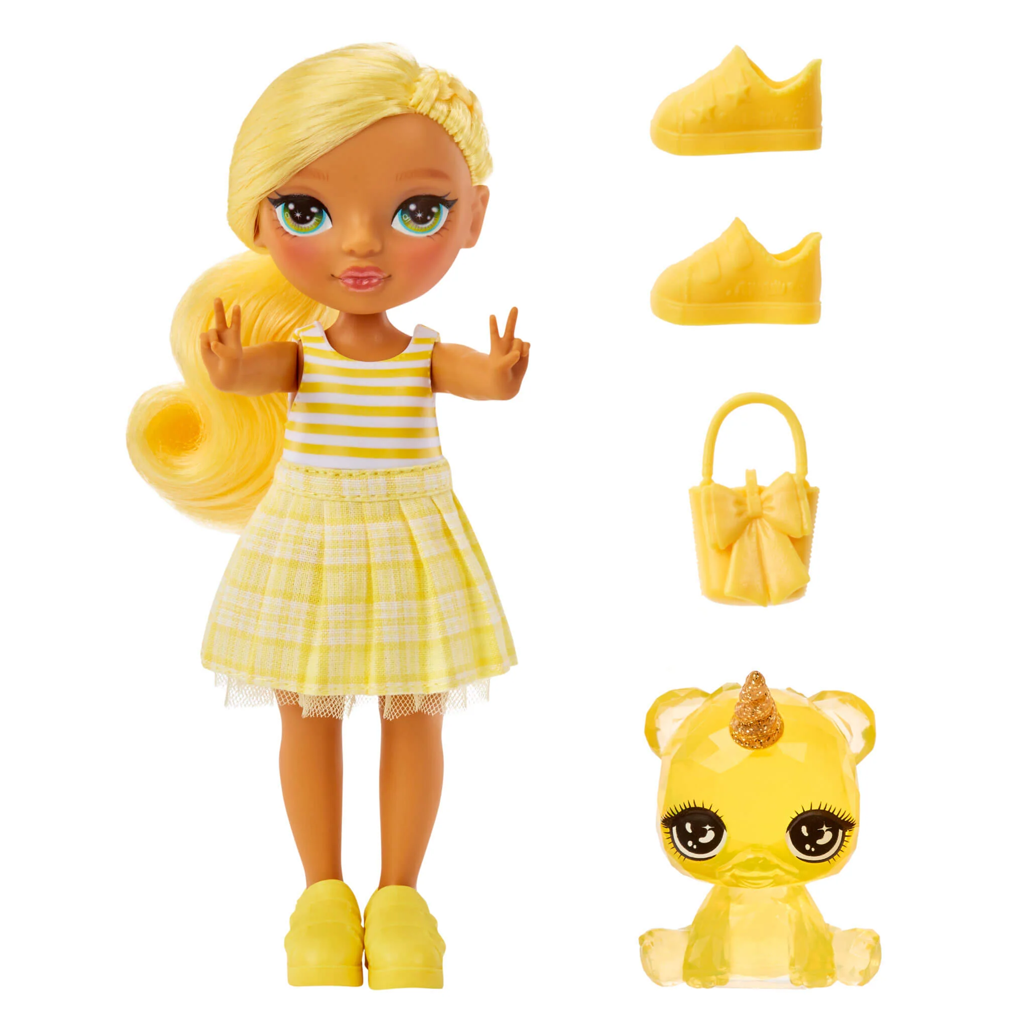 Rainbow High Littles Daisy Madison,Yellow, 5.5" Posable Small Doll