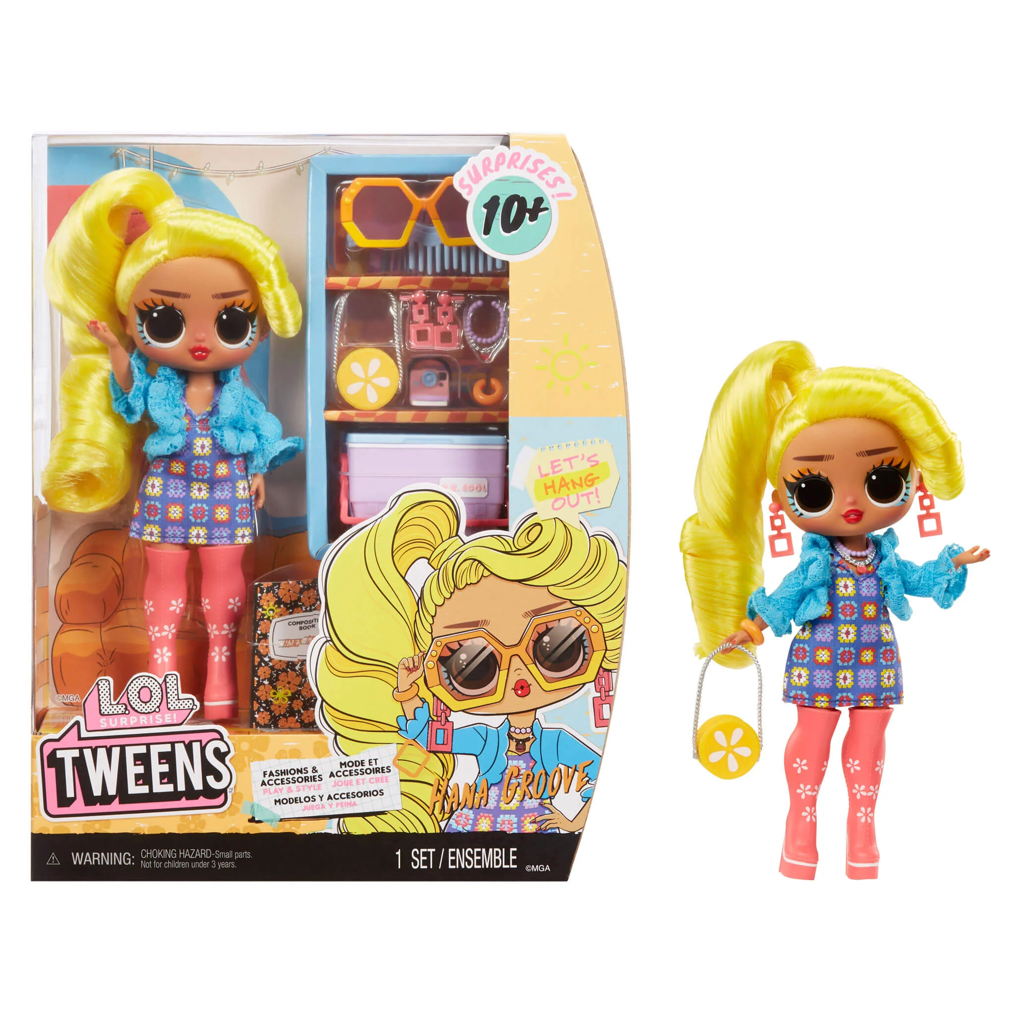 LOL Surprise Tweens Fashion Doll Hana Groove with 10+ Surprises