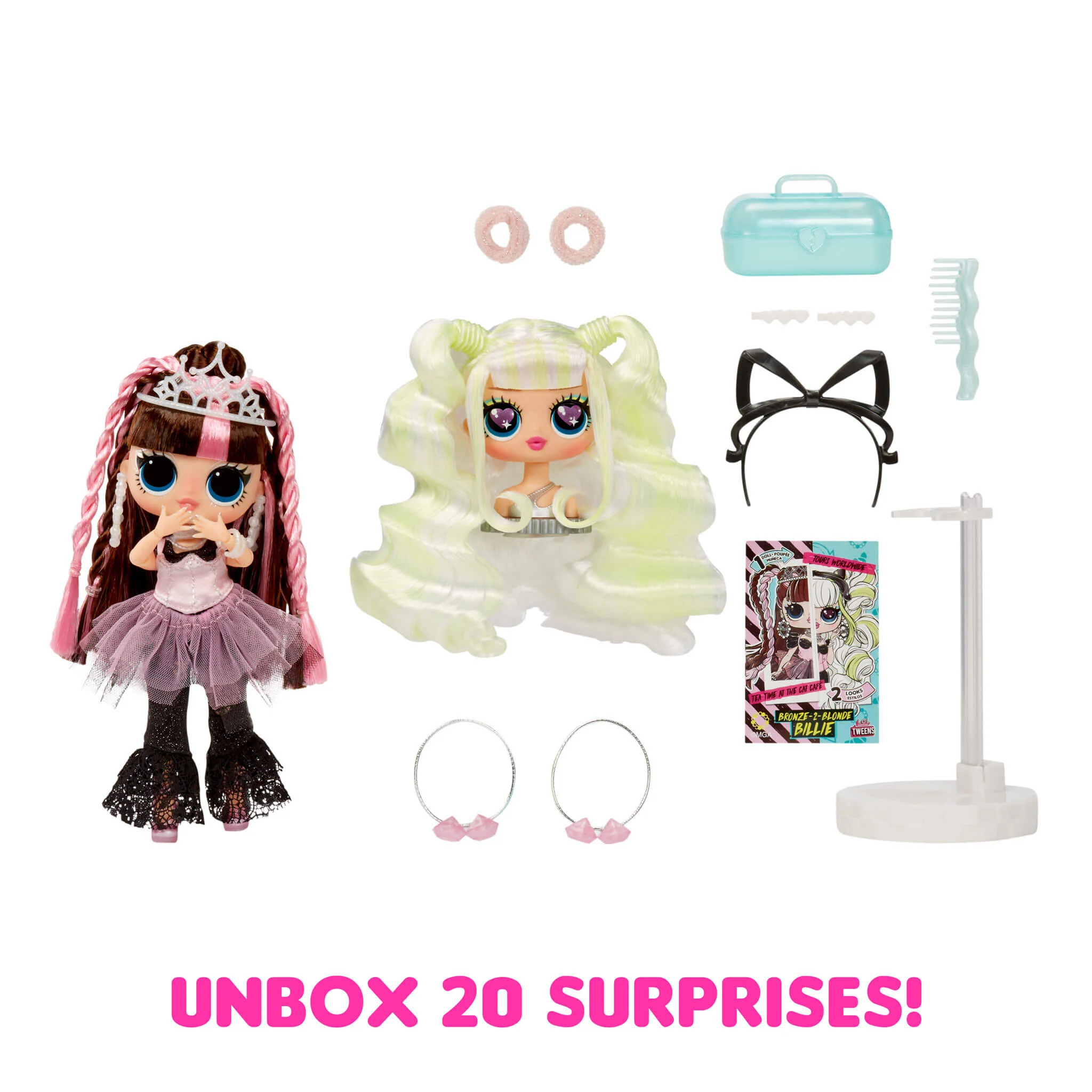 LOL Surprise Tweens Surprise Swap Bronze-2-Blonde Billie Fashion Doll with 20+ Surprises