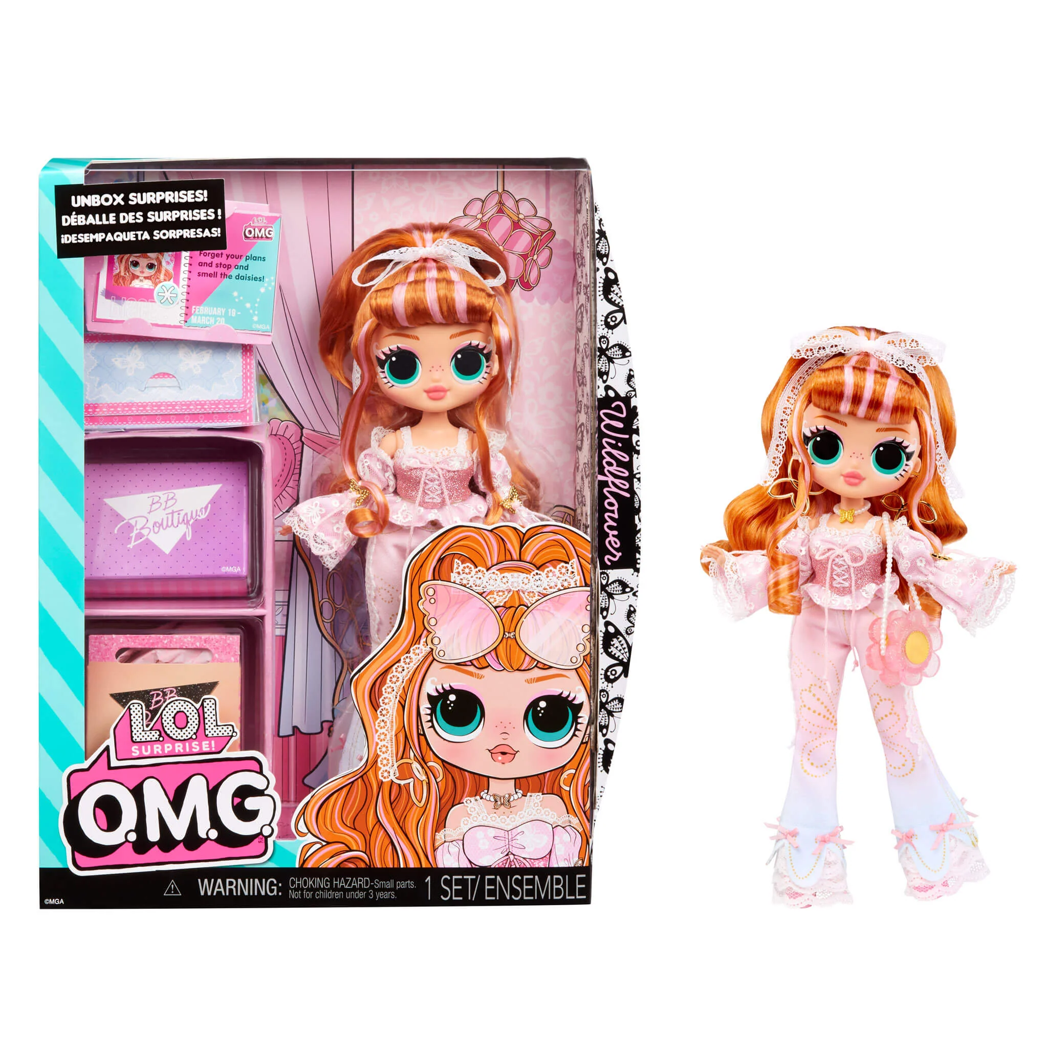 LOL Surprise OMG Wildflower Fashion Doll with Multiple Surprises