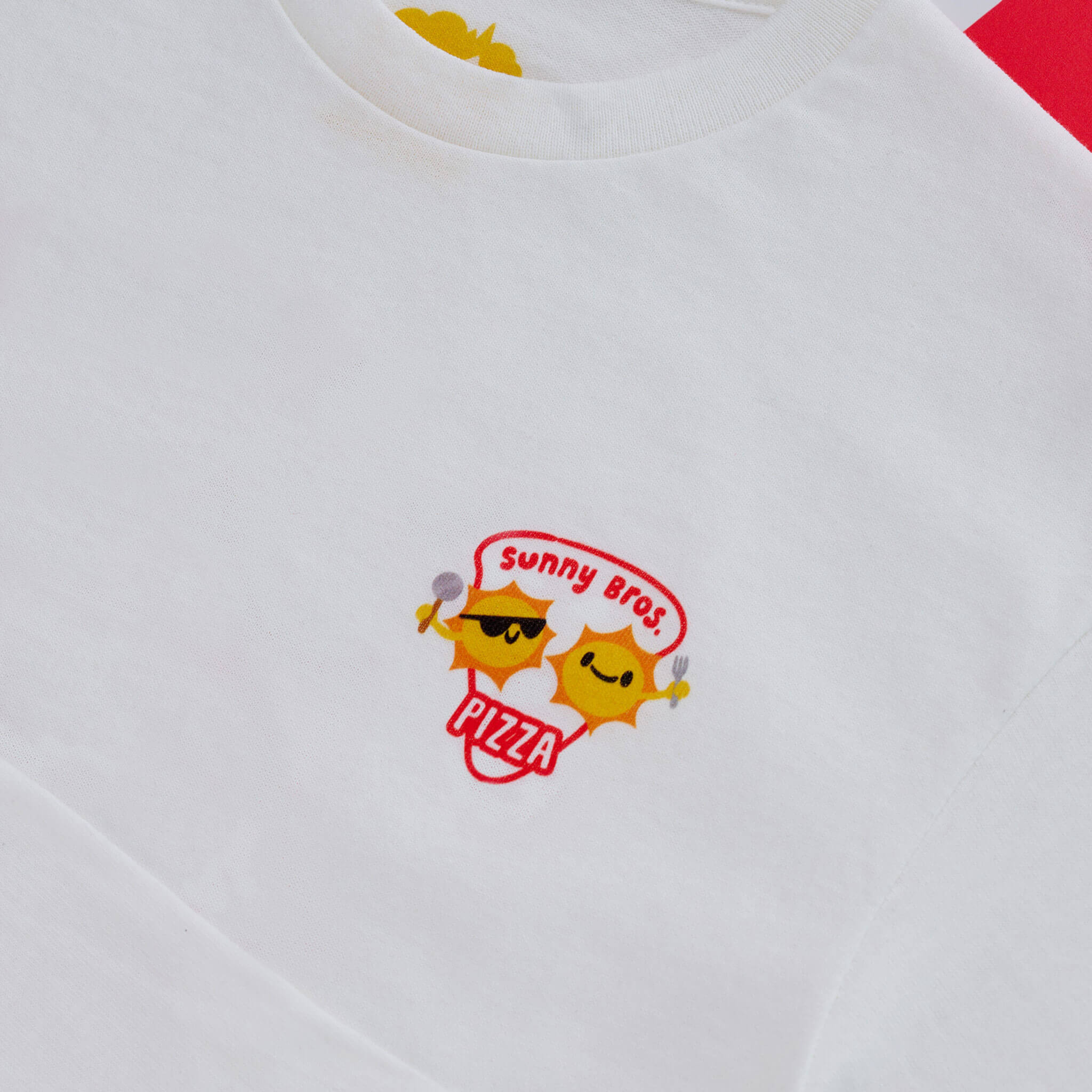 MGA's Miniverse Sunny Bros. Pizza Adult T-Shirt - White
