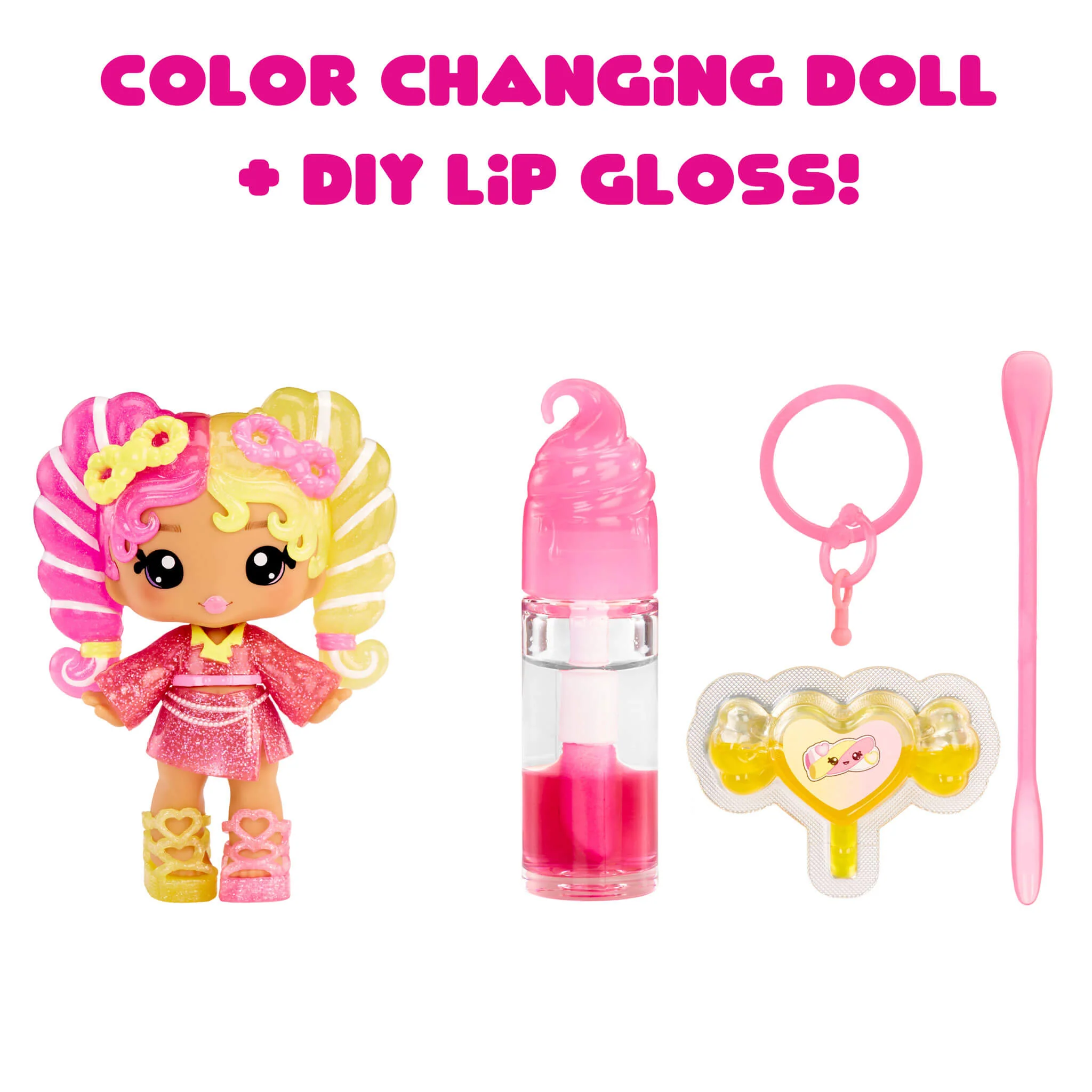 Yummiland Lip Gloss Doll: Mystery Color Change - Mila Mallows