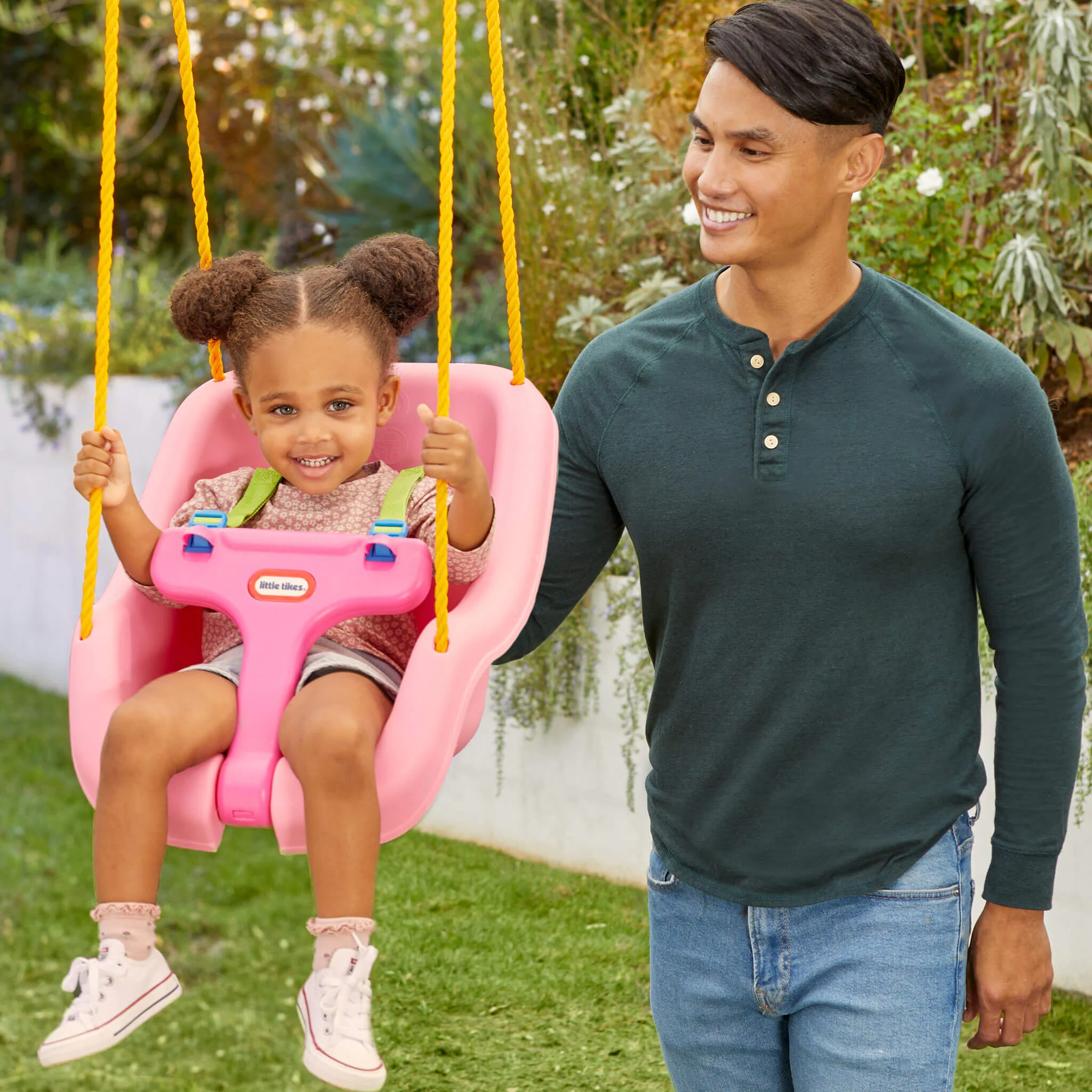 Little Tikes 2-in-1 Snug 'n Secure Swing - Pink