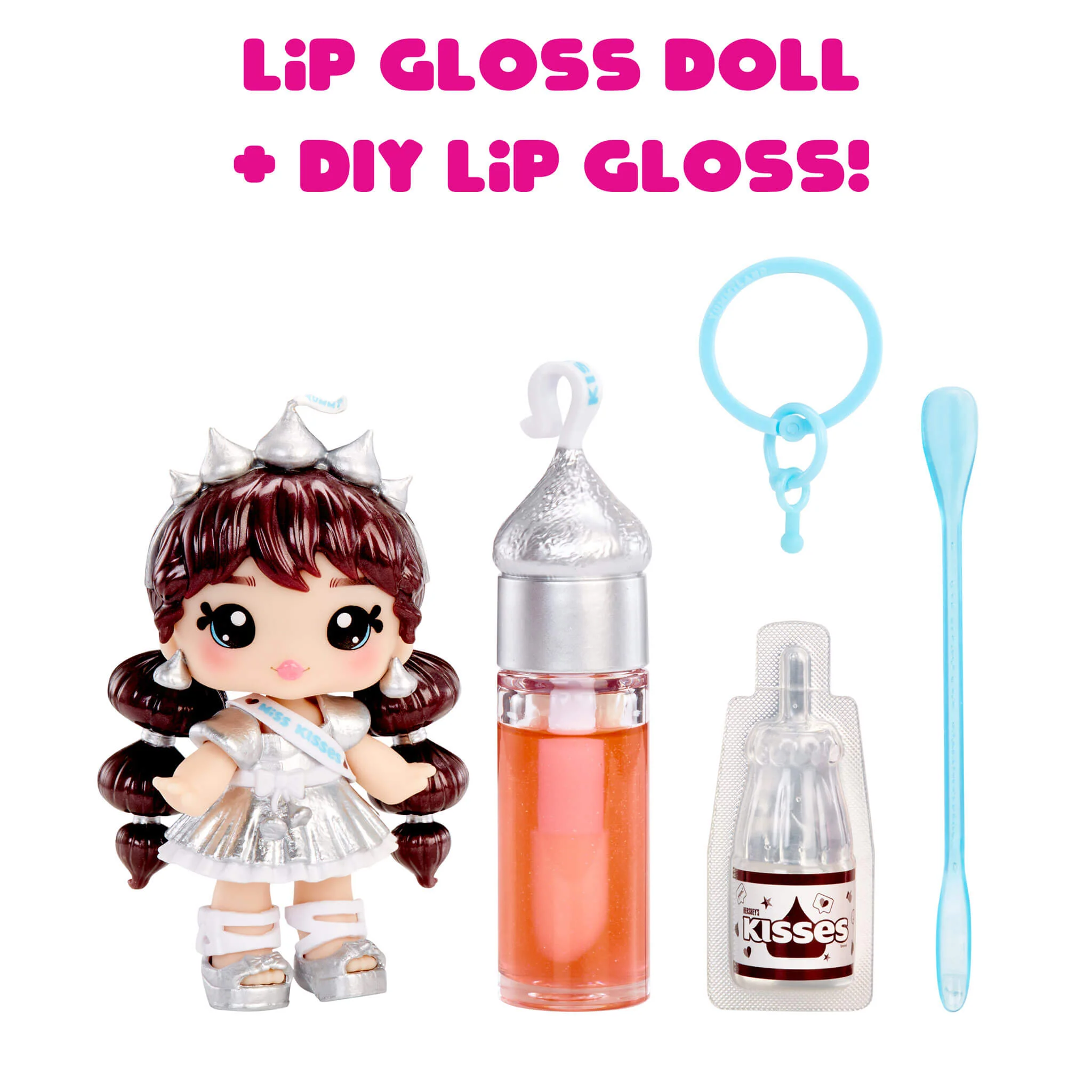 Yummiland x Licensed Sweets Lip Gloss Doll: HERSHEY'S KISSES