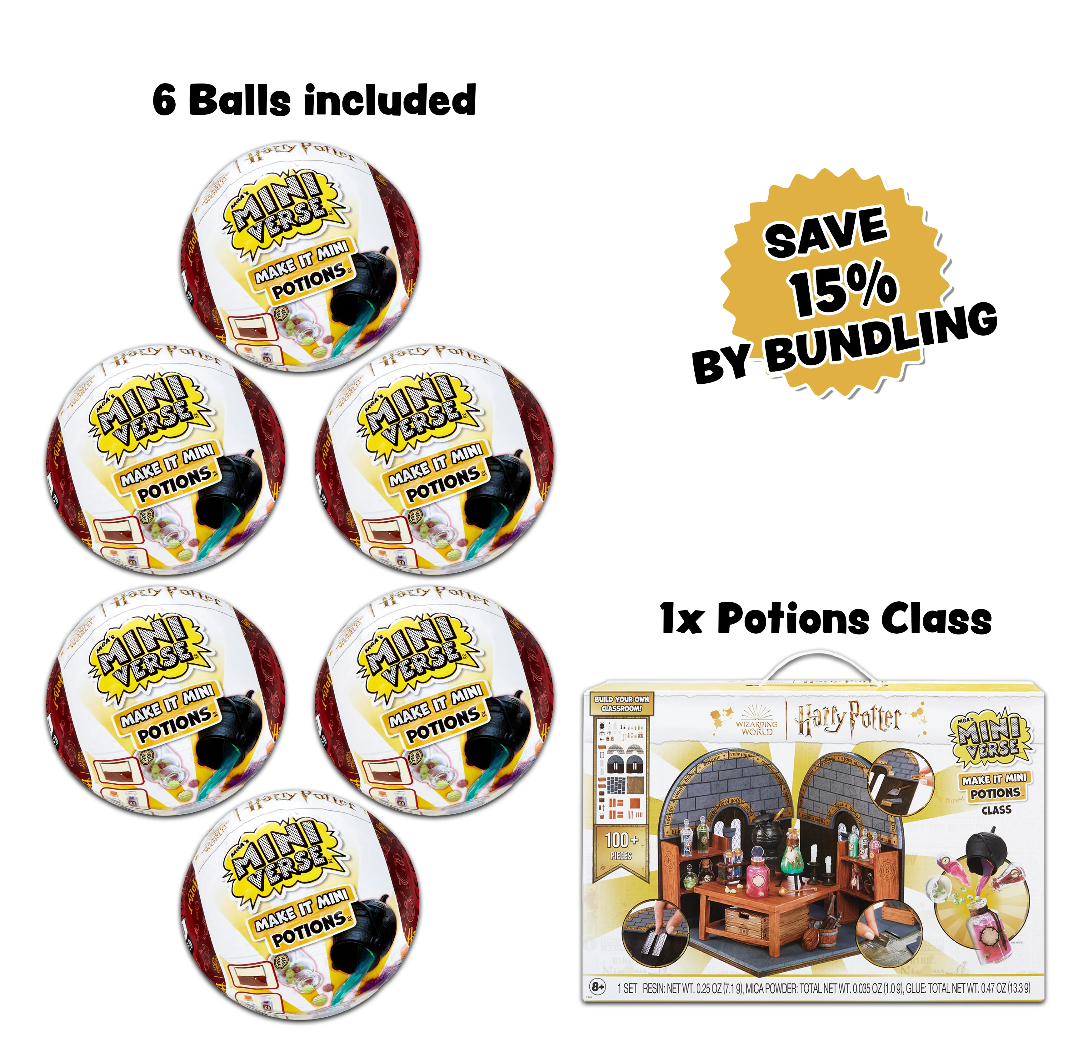 MGA's Miniverse Make It Mini Potions Harry Potter™ Bundle- Save 15% by bundling