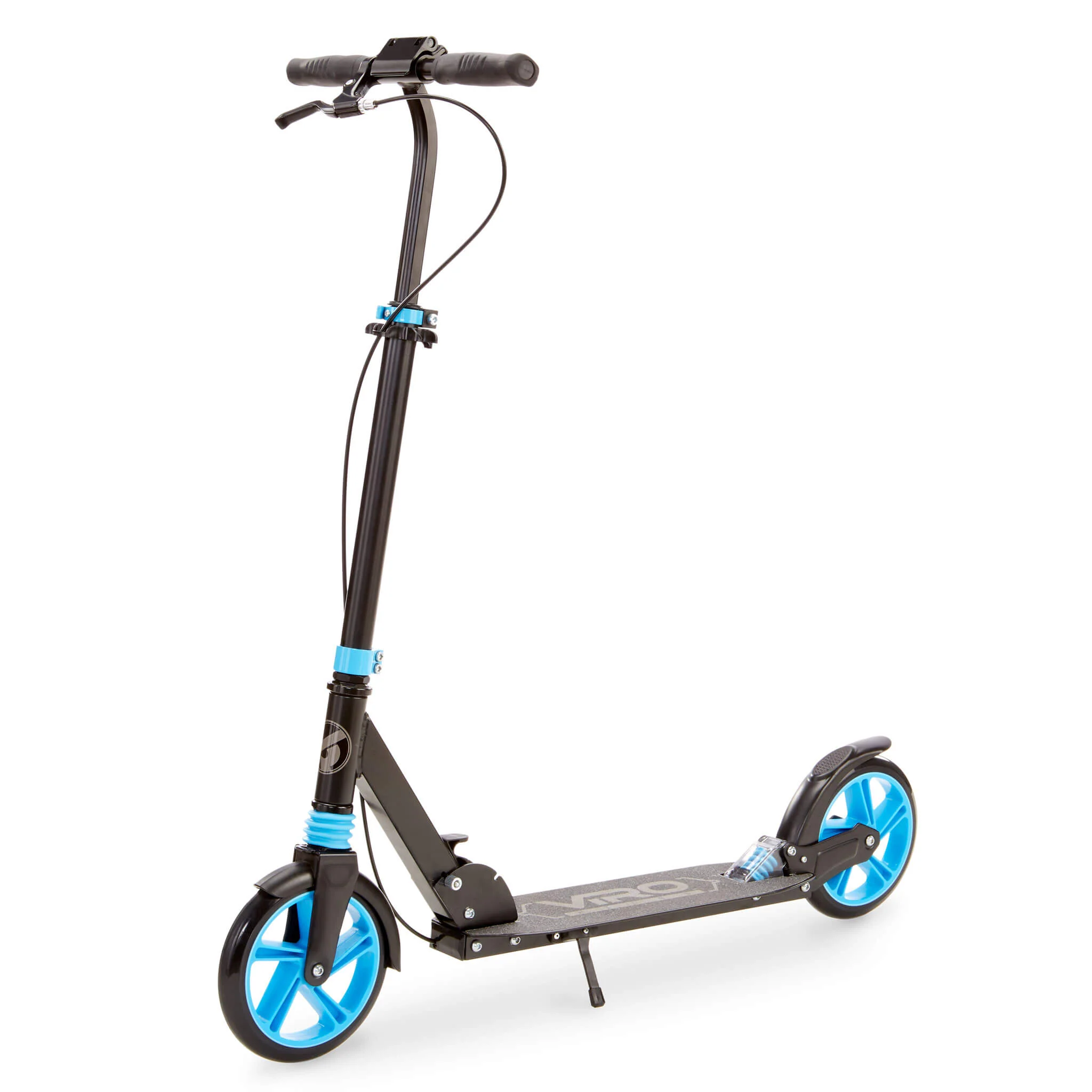 571-viro-rides-sport-runner-folding-kick-scooter-black-and-blue-1.webp VIRO Rides Sport Runner Folding Kick Scooter - Black and Blue