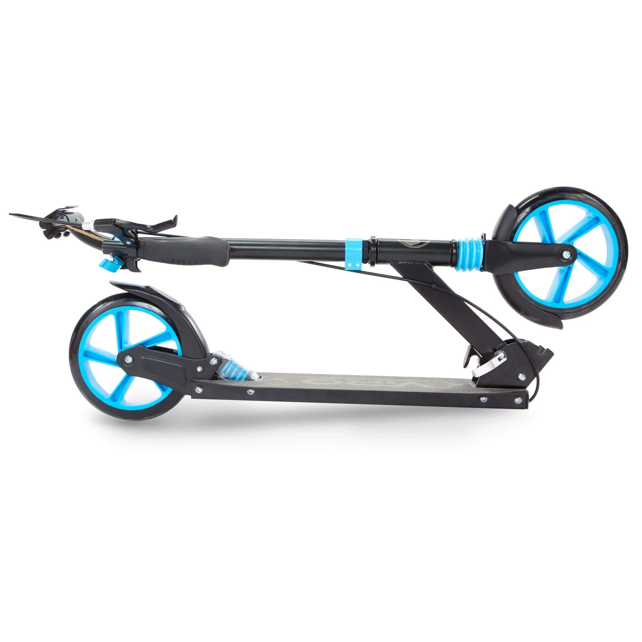 571-viro-rides-sport-runner-folding-kick-scooter-black-and-blue-6.webp VIRO Rides Sport Runner Folding Kick Scooter - Black and Blue