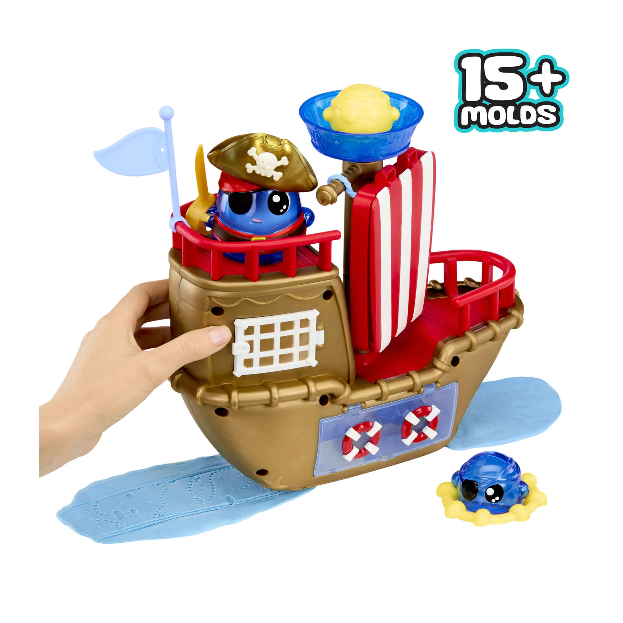 DohKins Pirate Ship Playset & Pirate - Dough Never Dries